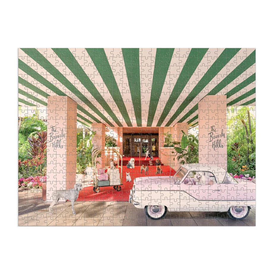 פאזל דו צדדי GRAY MALIN DOGS AT THE BEVERLY HILLS HOTEL