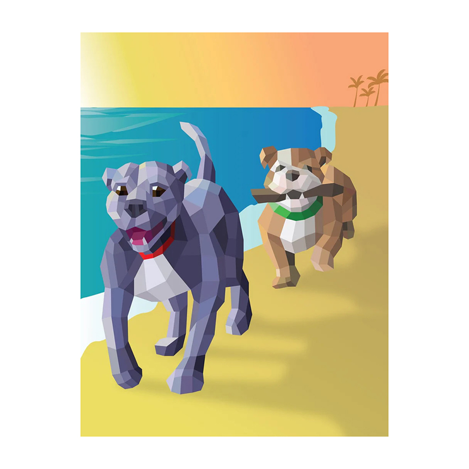 ספר פעילות PAINT BY STICKER: DOGS