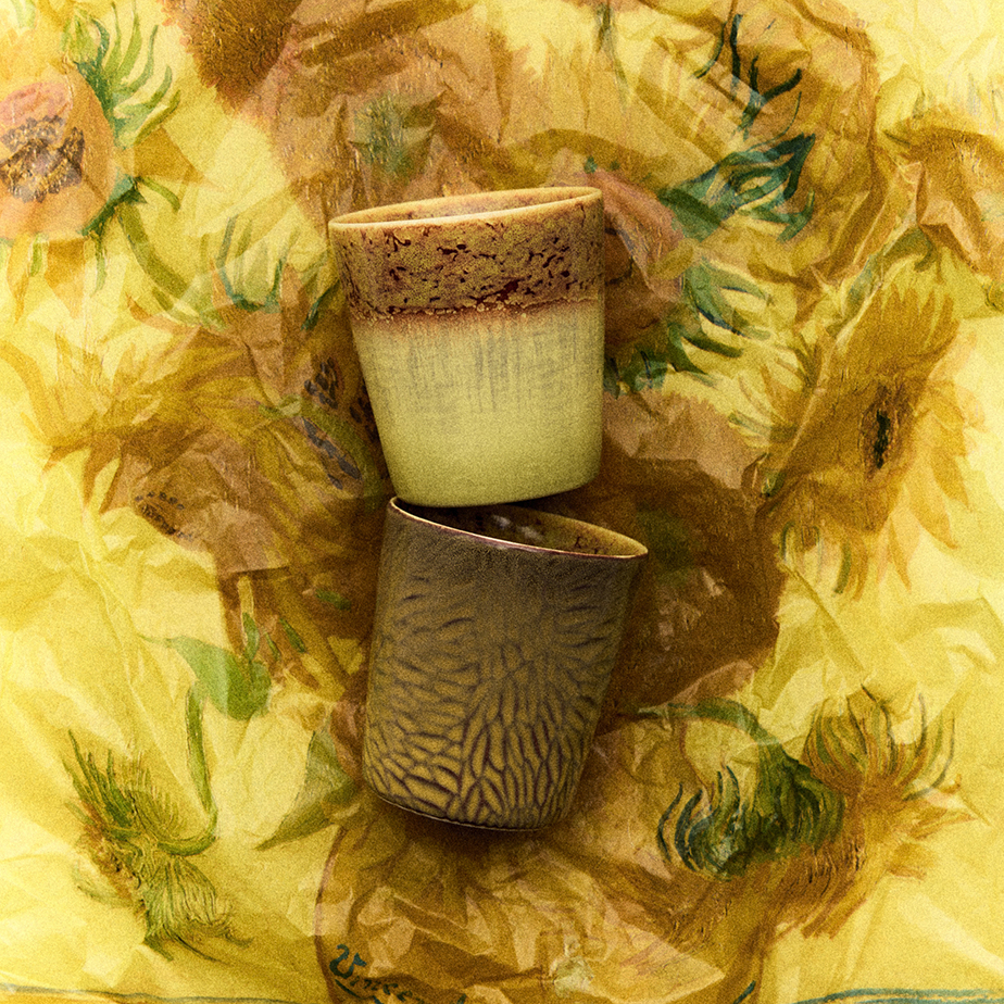 זוג ספלים VAN GOGH SUNFLOWERS