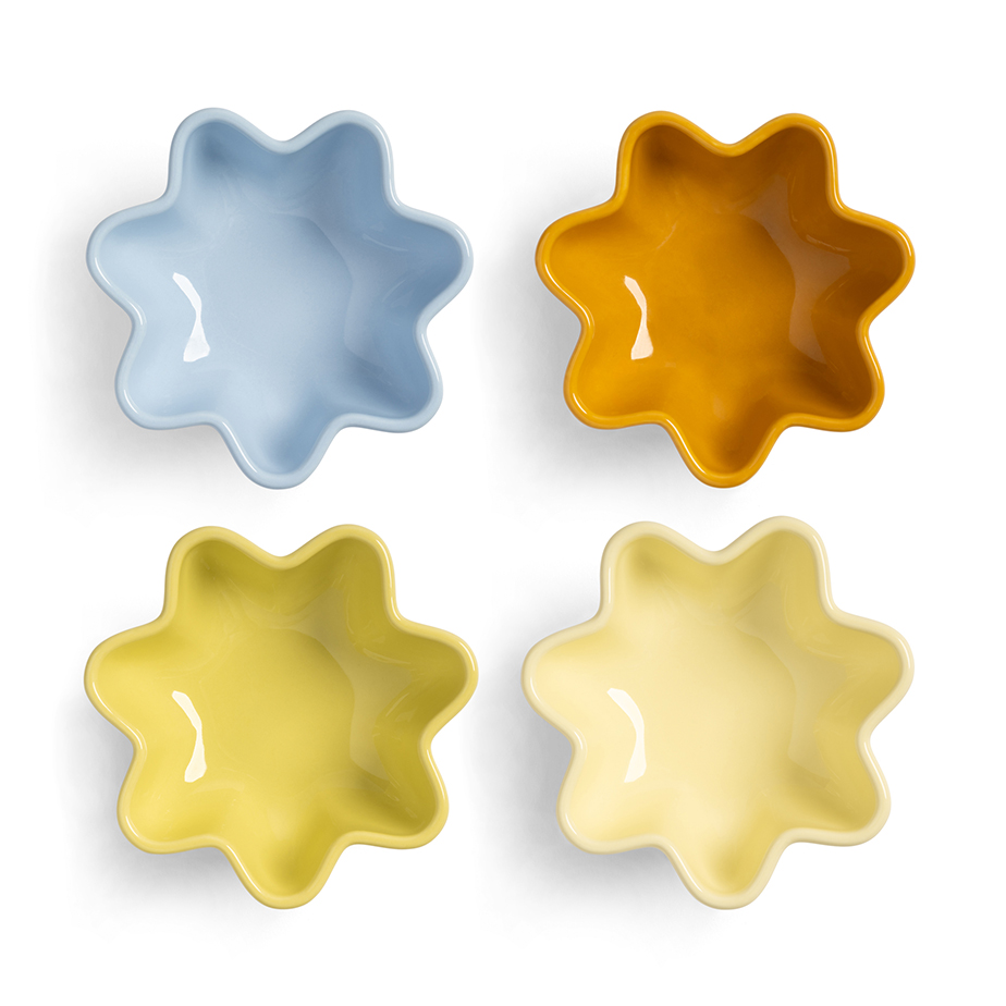 סט 4 קעריות על רגל SUN