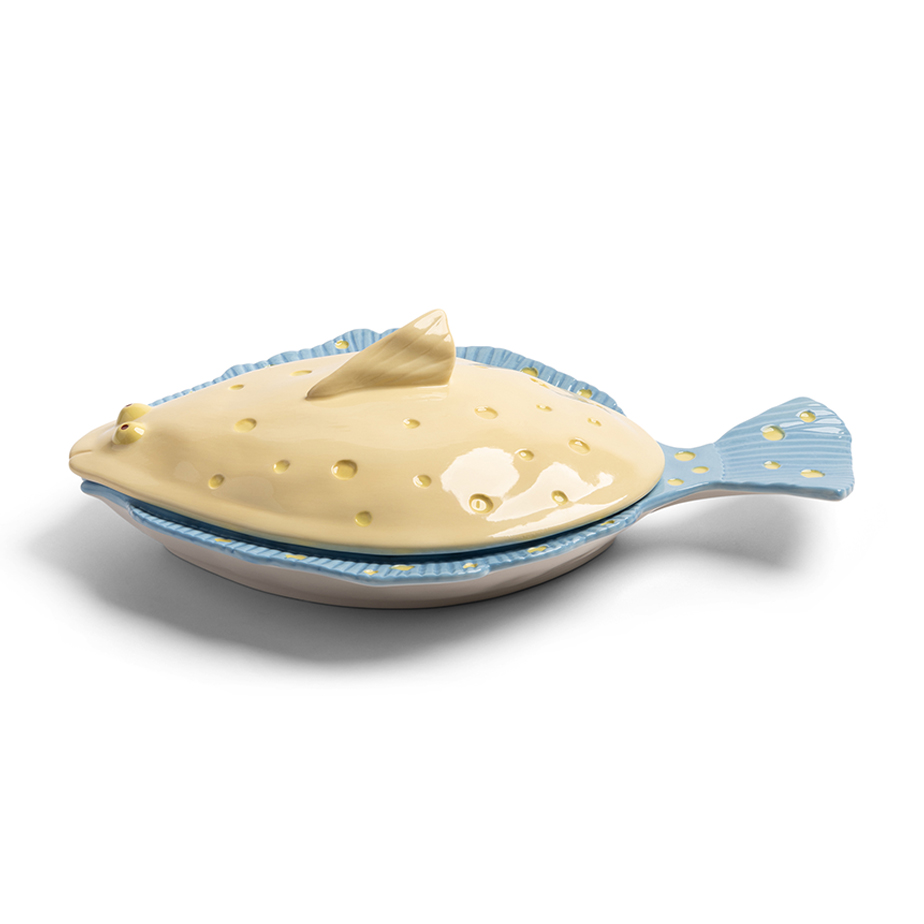 צלחת הגשה עם מכסה PLAICE