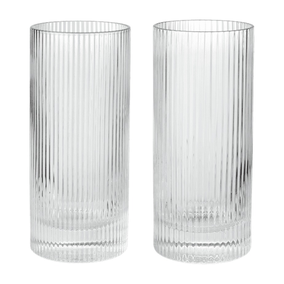 זוג כוסות HIGHBALL RIPPLE